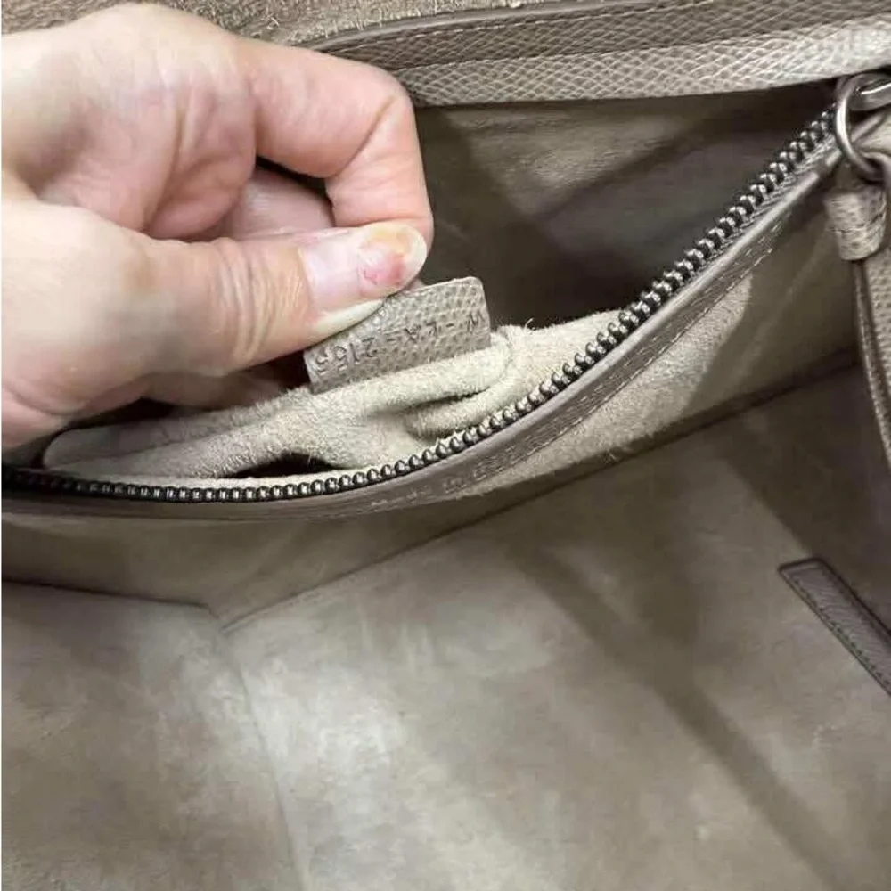 Celine Gray Leather Tote - Picture 11 of 16